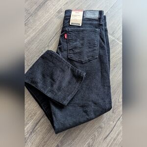Levi's 311 Shaping Skinny Jeans in Black Corduroy